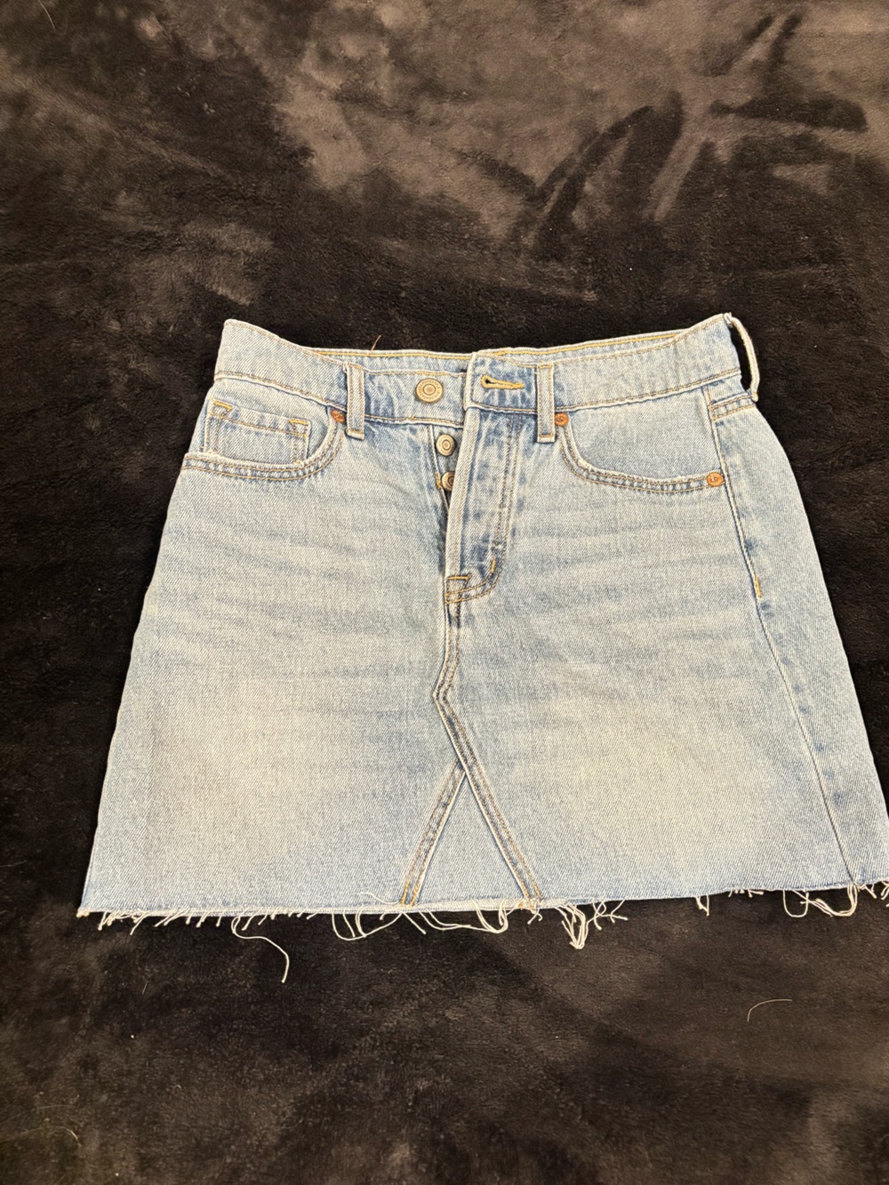 Aeropostale Light Blue Denim Mini Skirt